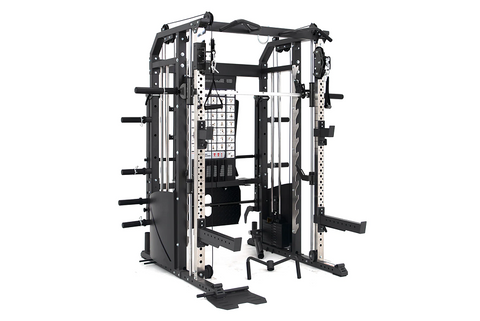 Warrior 701 Power Rack Functional Trainer Cable Crossover Cage Home Gym Smith Machine w/ Jammer Arms - DEMO MODEL
