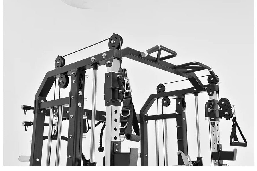 Warrior 801 Pro Power Rack Cage Functional Trainer Cable Pulley Home Gym w/ Smith Machine (🍂 FALL CLEARANCE SALE)