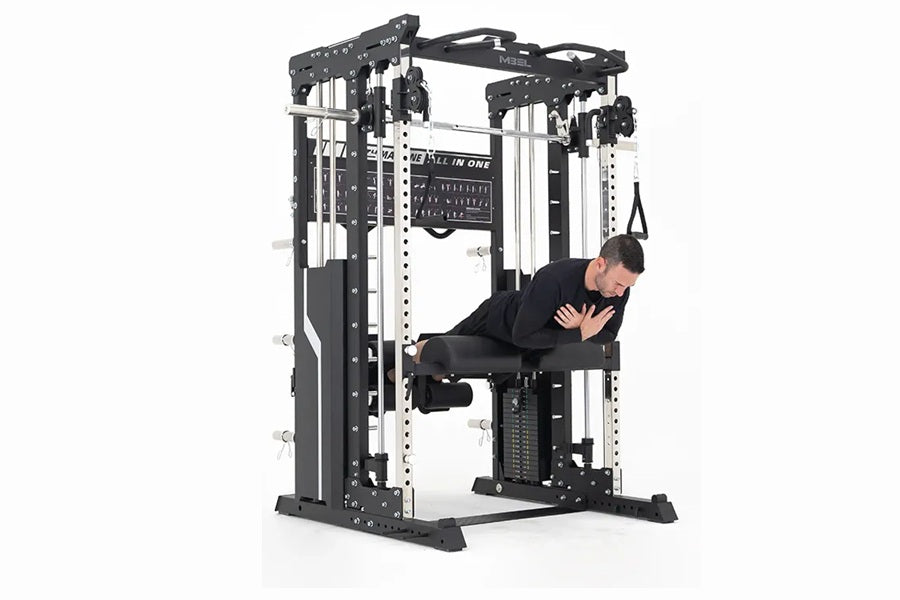 Warrior 901 All-in-One Power Rack Cable Pulley Home Gym w/ Counter-Bal ...
