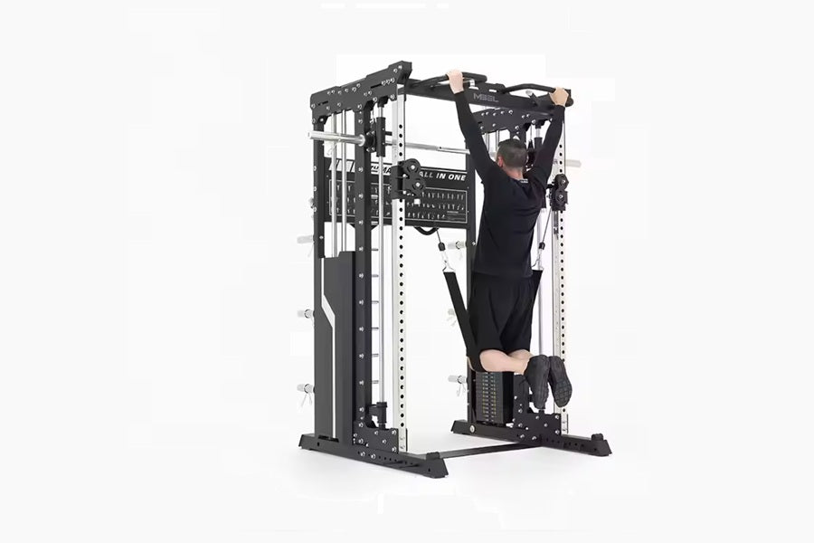 Warrior 901 All-in-One Power Rack Cable Pulley Home Gym w/ Counter-Bal ...
