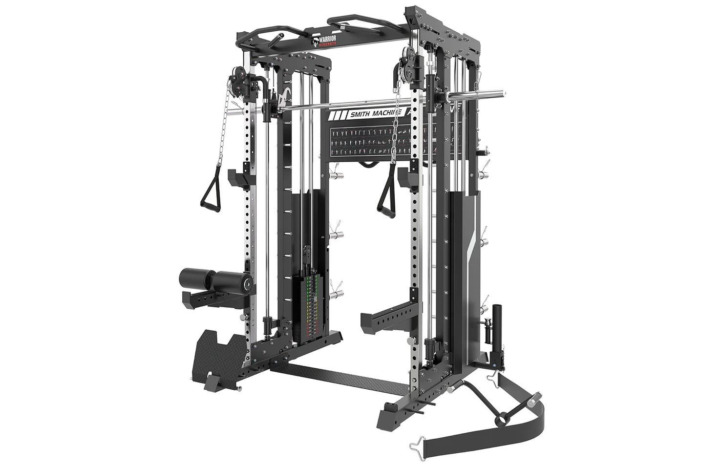 Warrior 901 All-in-One Power Rack Cable Pulley Home Gym w/ Counter-Bal ...