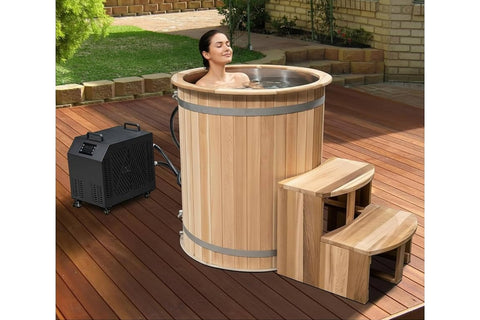 Warrior Glacier Cedar Barrel Cold Plunge (Round) (🚧LABOR DAY SALE)
