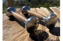 Load image into Gallery viewer, Warrior Luxury Wood | Stainless Steel Dumbbell Set (2.5-12lbs)
