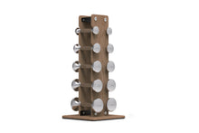 Load image into Gallery viewer, Warrior Luxury Wood | Stainless Steel Dumbbell Set (2.5-12lbs)
