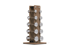 Warrior Luxury Wood | Stainless Steel Dumbbell Set (2.5-12lbs)