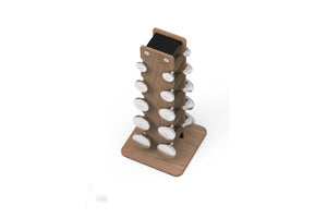 Warrior Luxury Wood | Stainless Steel Dumbbell Set (2.5-12lbs)