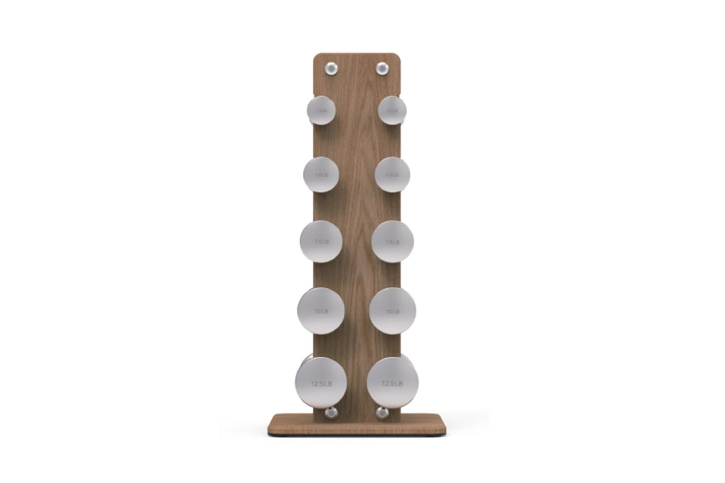Warrior Luxury Wood | Stainless Steel Dumbbell Set (2.5-12lbs)