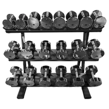 Load image into Gallery viewer, Warrior Chrome Dumbbell Set (5-50lb)
