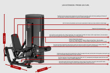 Load image into Gallery viewer, Warrior Commercial Series Leg Extension/Prone Leg Curl (🪂NEW ITEM) (🎁HOLIDAY SALE)
