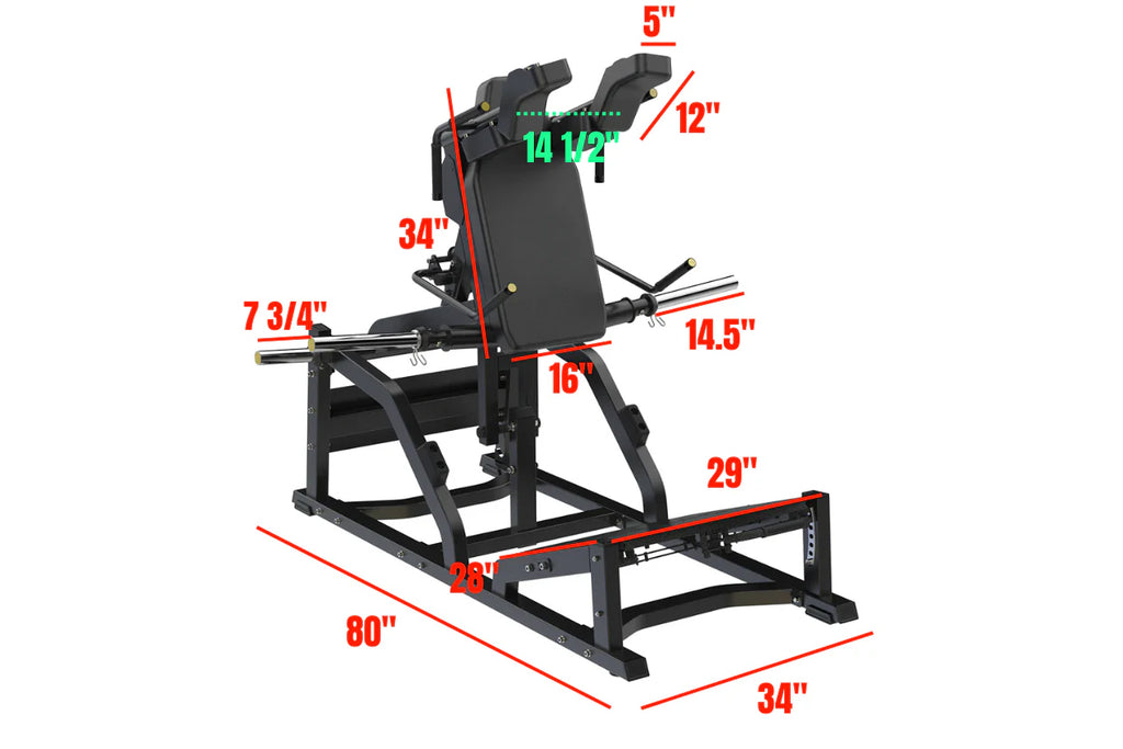 Warrior Commercial Series V-Squat (🪂NEW ITEM) (🍂 FALL CLEARANCE SALE)