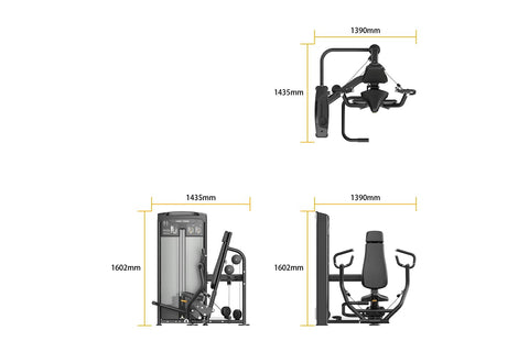 Warrior Elite Commercial Series Iso-lateral Chest Press (🪂NEW ITEM) (☃️HOLIDAY SALE)
