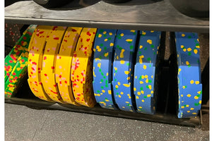 Warrior Fleck Easy-Grip Rubber Bumper Plates