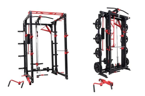 Warrior Freestanding Folding Cable Pulley Power Rack