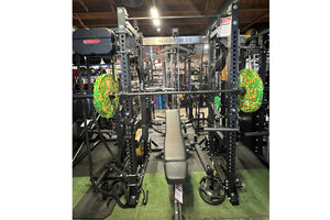 Warrior Gladiator 2.0 Pro Power Rack All-in-One Gym Cage with Lat Pull/Low Row