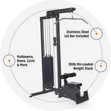 Load image into Gallery viewer, Warrior Lat Pulldown / Low-Row Home Gym System
