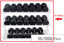 Load image into Gallery viewer, Warrior Pro-Style Dumbbell Set (55-100lbs)
