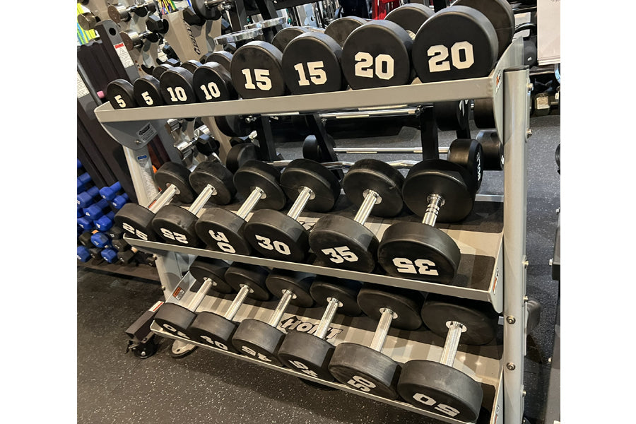 Warrior Pro-Style Dumbbell Set (55-100lbs)