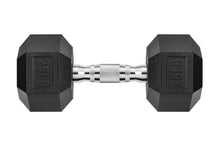 Load image into Gallery viewer, Warrior Rubber Hex Dumbbells (💥JULY 4th SALE - $1.49/lb)
