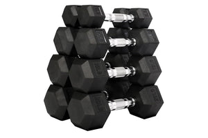 Warrior Rubber Hex Dumbbells ($1.39/lb)