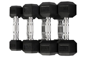 Warrior Rubber Hex Dumbbells ($1.39/lb)