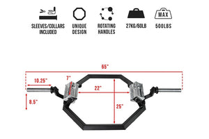 Warrior Super Hex Trap Bar w/ Rotating Handles
