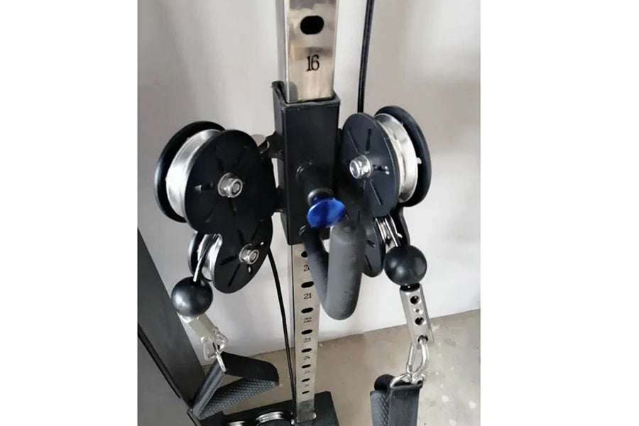Warrior Wall Mounted Cable Pulley Home Gym System (Two Stack)