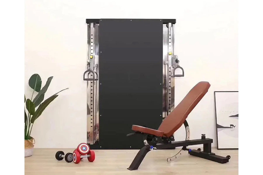 Warrior Wall Mounted Cable Pulley Home Gym System (Two Stack