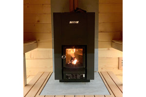 Harvia Linear 16 Wood-Burning Sauna Stove Heater (Black)