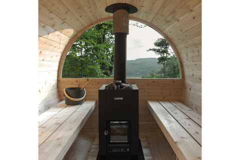 Harvia Linear 16 Wood-Burning Sauna Stove Heater (Black)