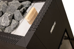 Harvia Linear 22 GreenFlame ES Wood-Burning Sauna Stove Heater (Black)