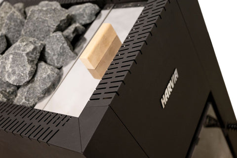 Harvia Linear 22 GreenFlame ES Wood-Burning Sauna Stove Heater (Black)
