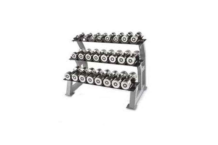 Warrior 10 Pair 3 Tier Dumbbell Saddle Rack 360 Fitness Superstore