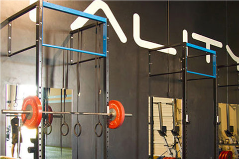 Warrior 4ft Squat-Pull Up Wall Mount Stag Rack