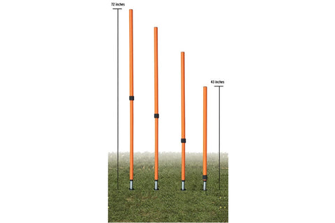 Warrior Adjustable Agility Pole Set