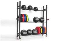 Load image into Gallery viewer, Warrior 2-Tier Multi-Use Ball/Plate Storage Rack
