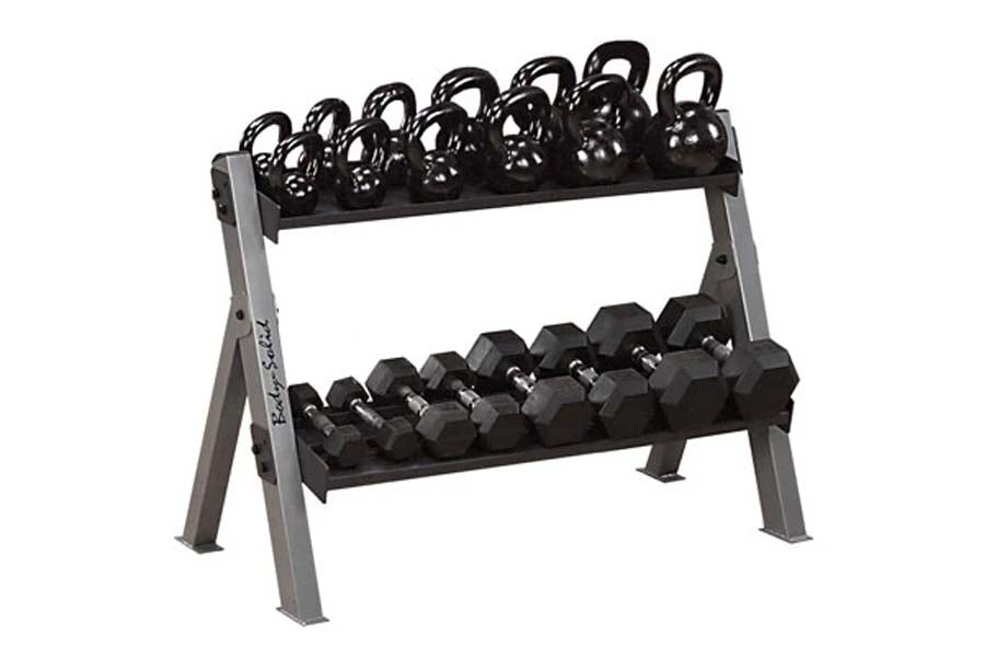 Warrior Dual Dumbbell & Kettlebell Rack