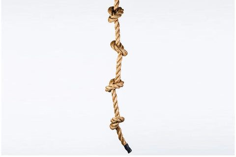 Knotted Climbing Rope Natural Manila