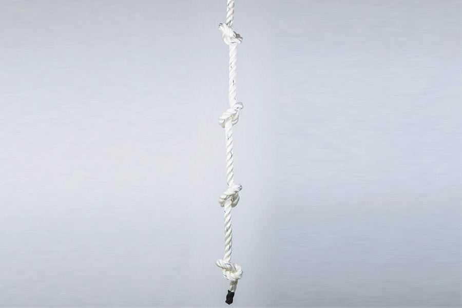 Warrior Knotted Climbing Rope White