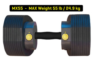 MX Select MX55 Adjustable Dumbbells (10lbs-55lbs)