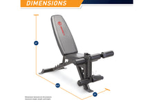 Load image into Gallery viewer, Marcy Deluxe Utility Weight Bench (SB-350) (🏃IN-STORE SPECIAL)
