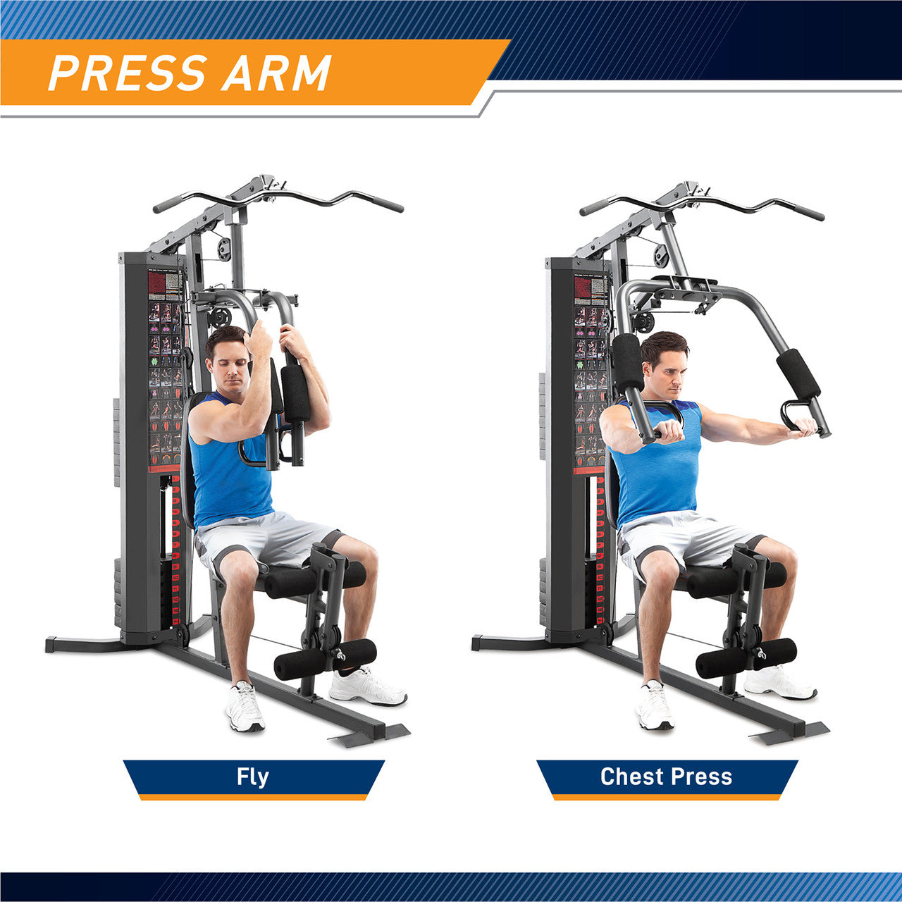 Marcy 150lb Stack Weight Home Gym MWM 989 360 Fitness Superstore