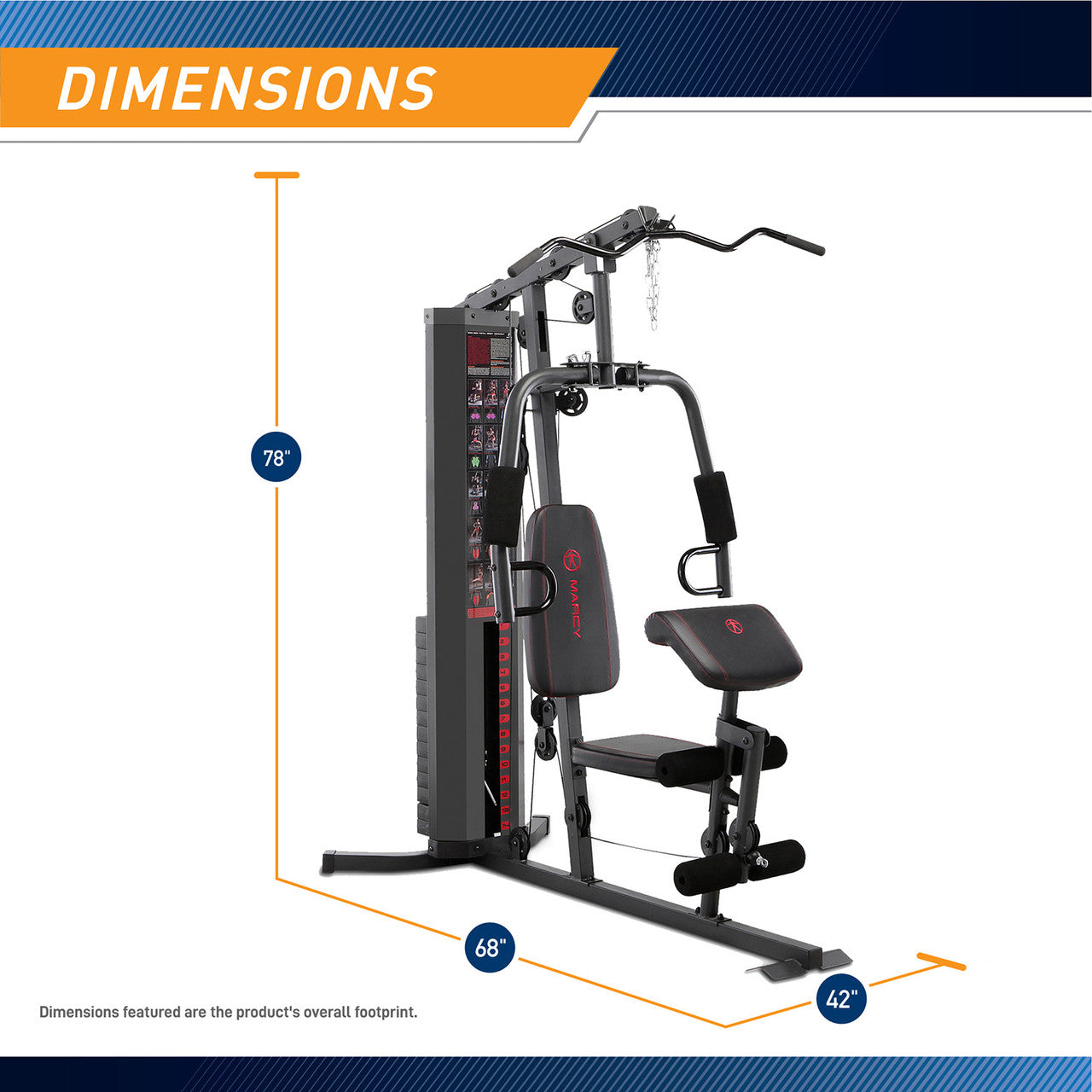 Marcy 150lb Stack Weight Home Gym Mwm