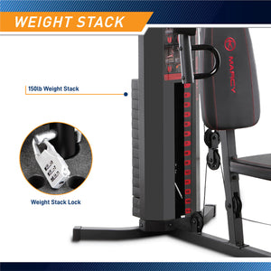 Marcy 150lb Stack Weight Home Gym (MWM-989) (🏃IN-STORE SPECIAL)