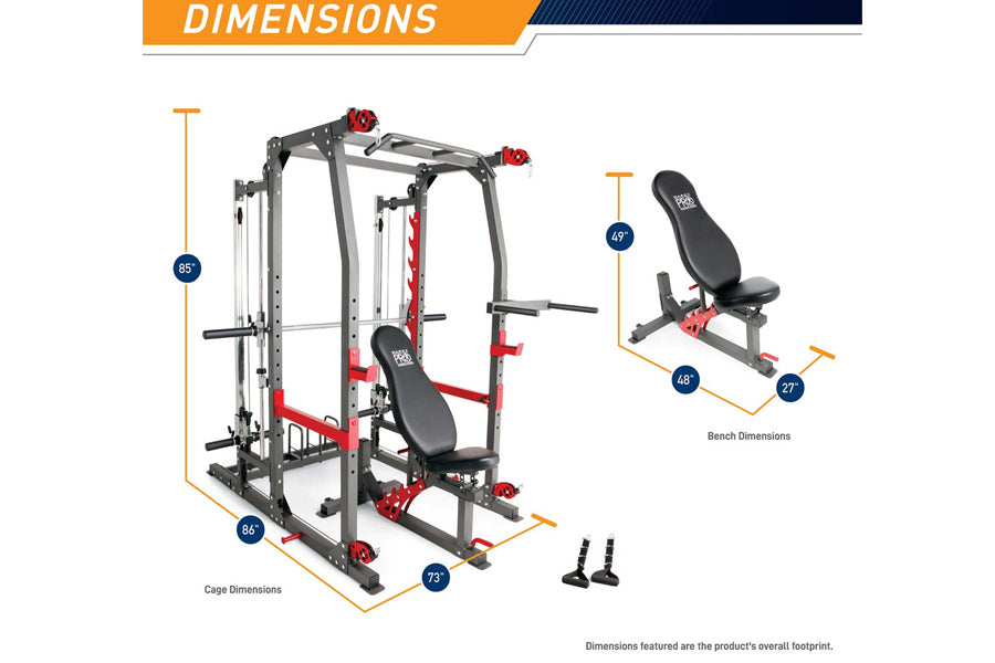 Marcy Pro Smith Machine Home Gym Training System Cage (SM-4903) (💥MEMORIAL SALE)
