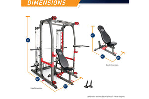 Marcy Pro Smith Machine Home Gym Training System Cage (SM-4903)