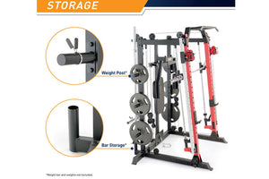 Marcy Smith Machine / Cage System with Pull-Up Bar and Landmine Station (SM-4033)