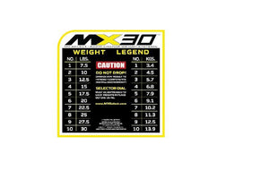 MX Select MX30 Rapid Change Adjustable Dumbbells (7.5lbs to 30lbs)