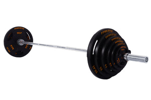 Powertec Olympic Bar, Plates and Collars (345lbs Heavy Set)