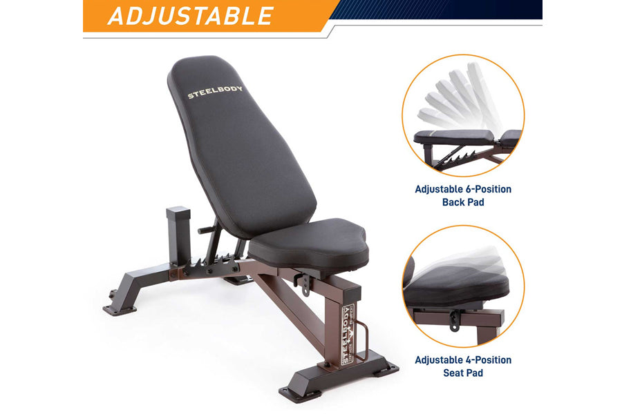 Marcy Utility Bench - SteelBody (STB-10105) (🏃IN-STORE SPECIAL)