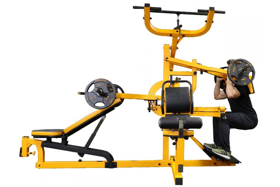 Powertec Workbench Multisystem Home Gym (Yellow) (🍂 FALL CLEARANCE SALE)